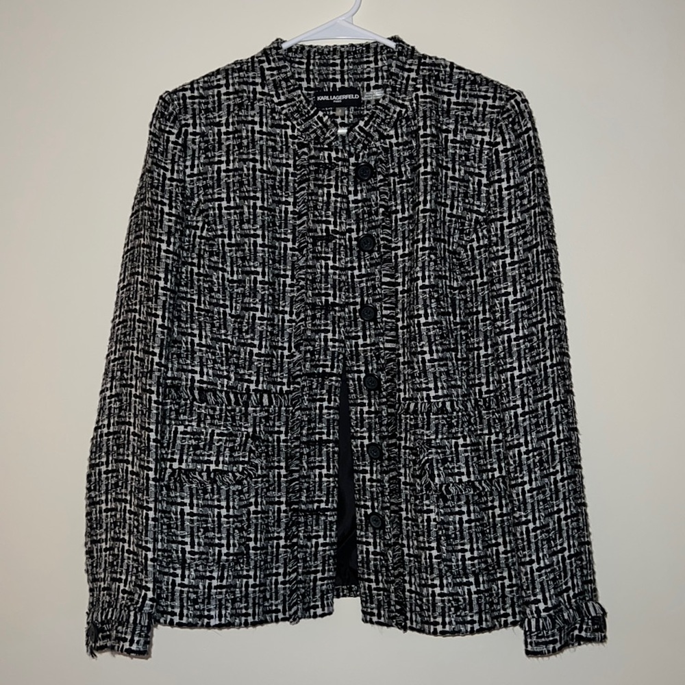 KARL LAGERFELD PLAID JACKET